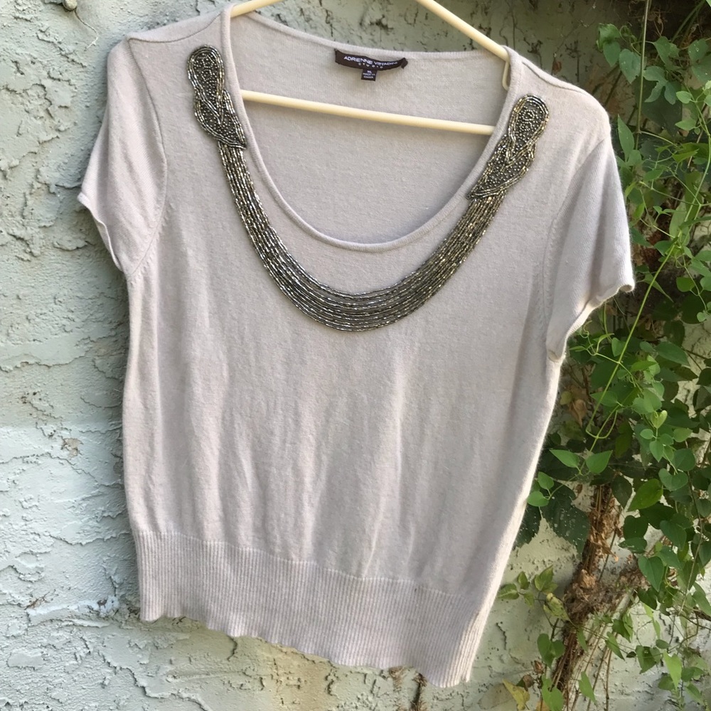 Adrienne Vittaadini tan sweater